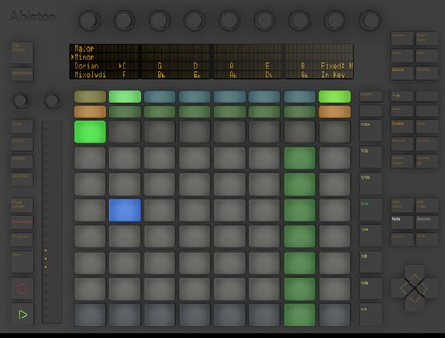 The same Clip with Scales option set to C Minor (note the "missing" Pitches) MSSCMin.png