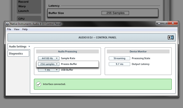 When the controls are greyed out in Live, the setting can be changed in the interface Control Panel buffer2.png