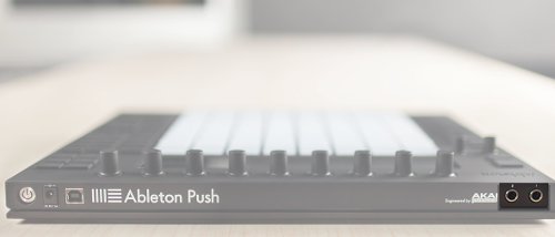 Push has 2 ports on the back for foot pedals Ports.png